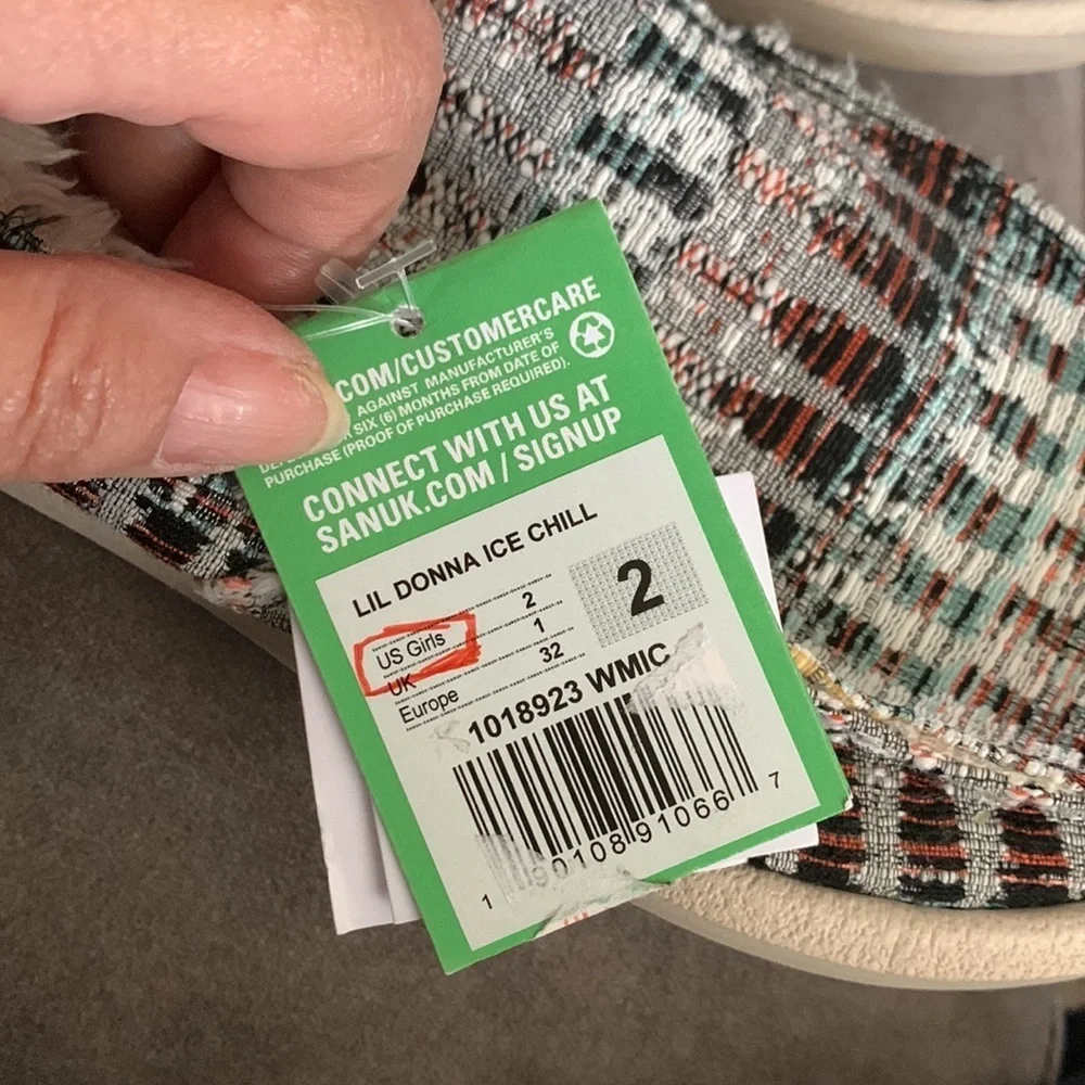 NWT Sanuk Kids Lil Donna Ice Chill Slip On Loafers 2